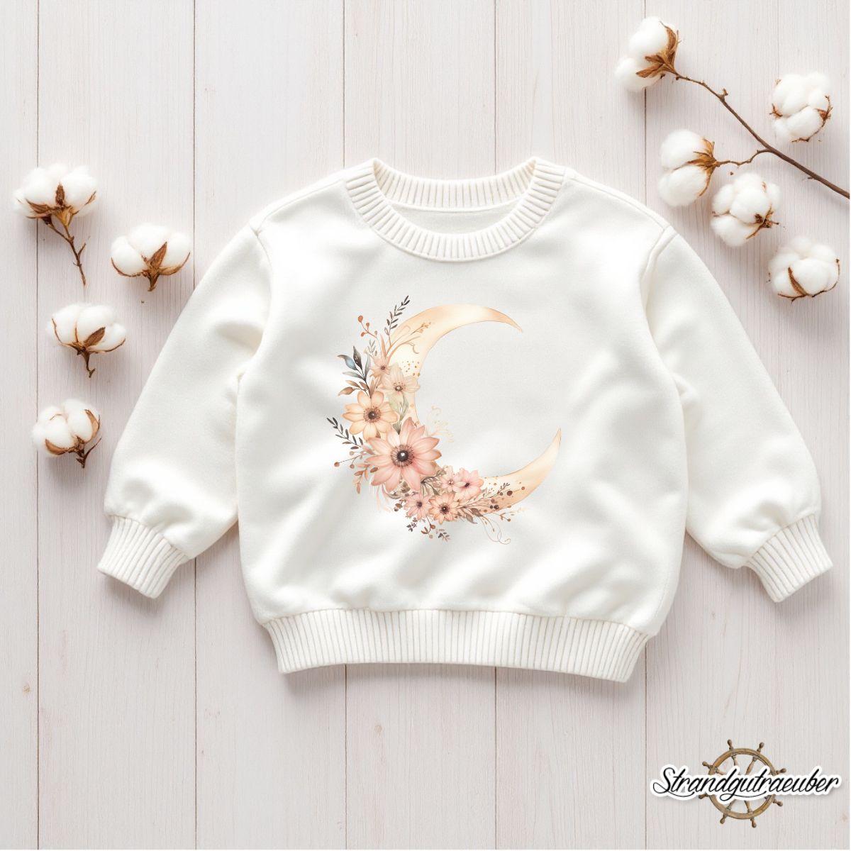 Buegelbild Boho Mond Buegelbild Boho Mond
